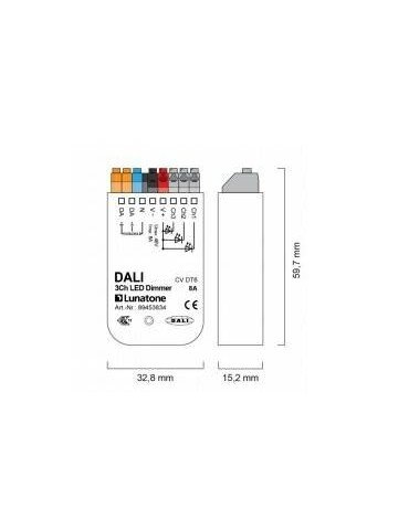DALI 3Ch LED Dimmer 8A...